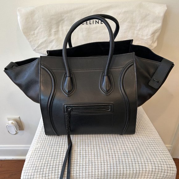 Celine Handbag Black Phantom Medium Tote - Picture 3 of 4